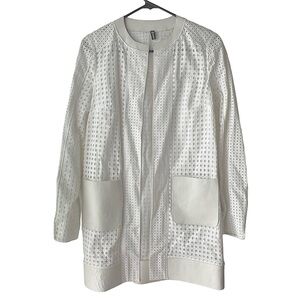 Chic White Women's Trench Coat